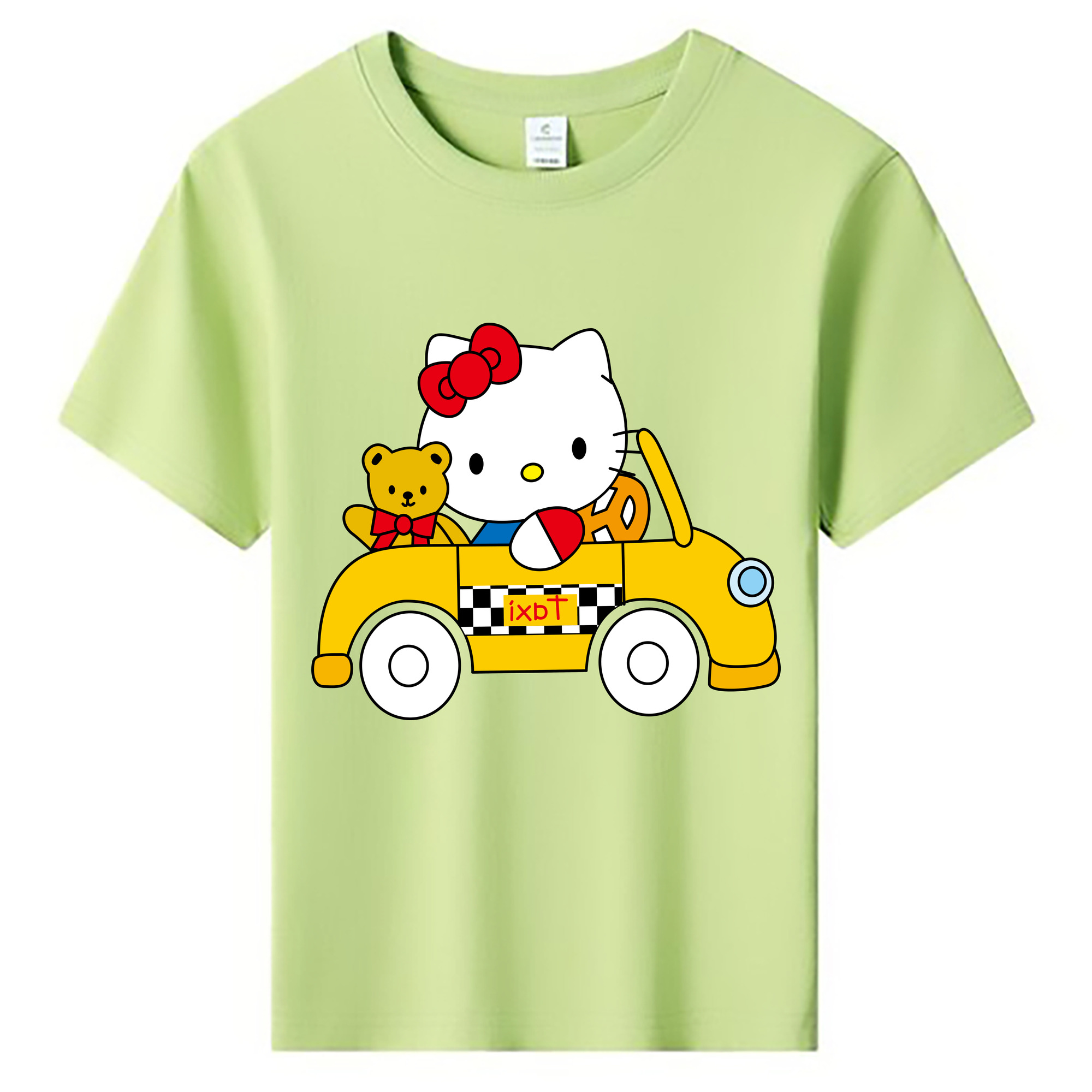 （画像用） Hello Kitty ハローキティ 綿100％キッズTシャツ（フロントプリント）